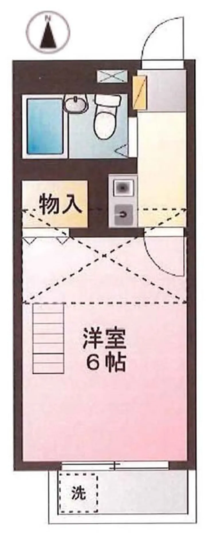 パレス府中の森（T1-5274）の間取り図