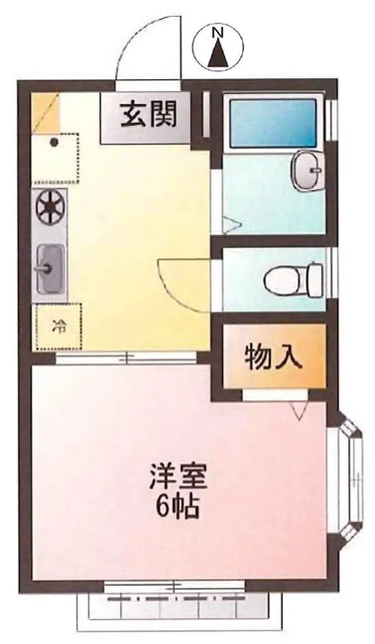 クレストコート(緑町2)（府中駅・T1-5276）の間取り図