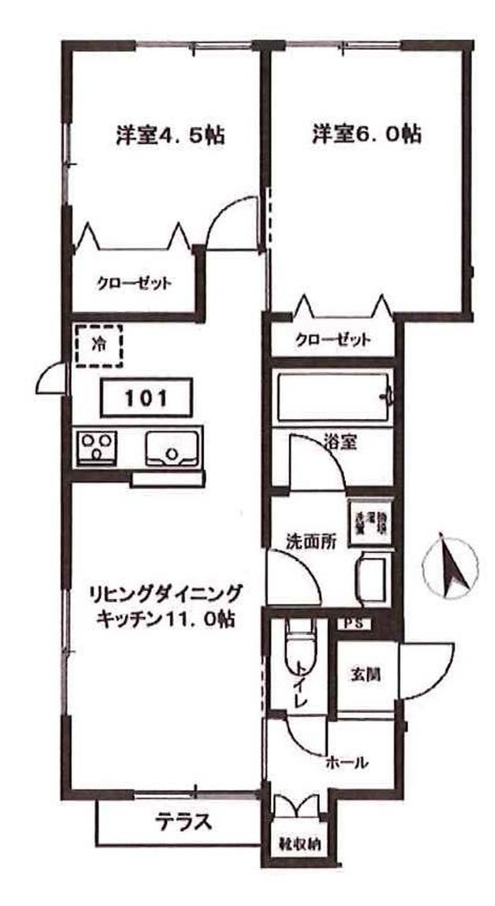 サウザンド3（府中駅・T2-5289）の間取り図