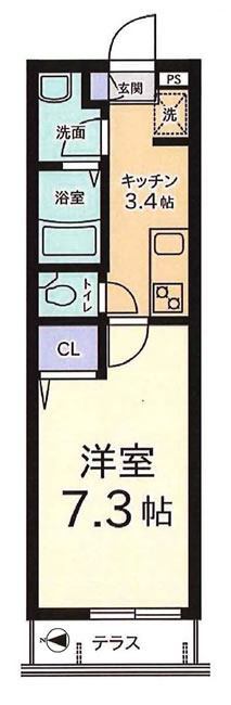 メゾンドボヌールの間取り