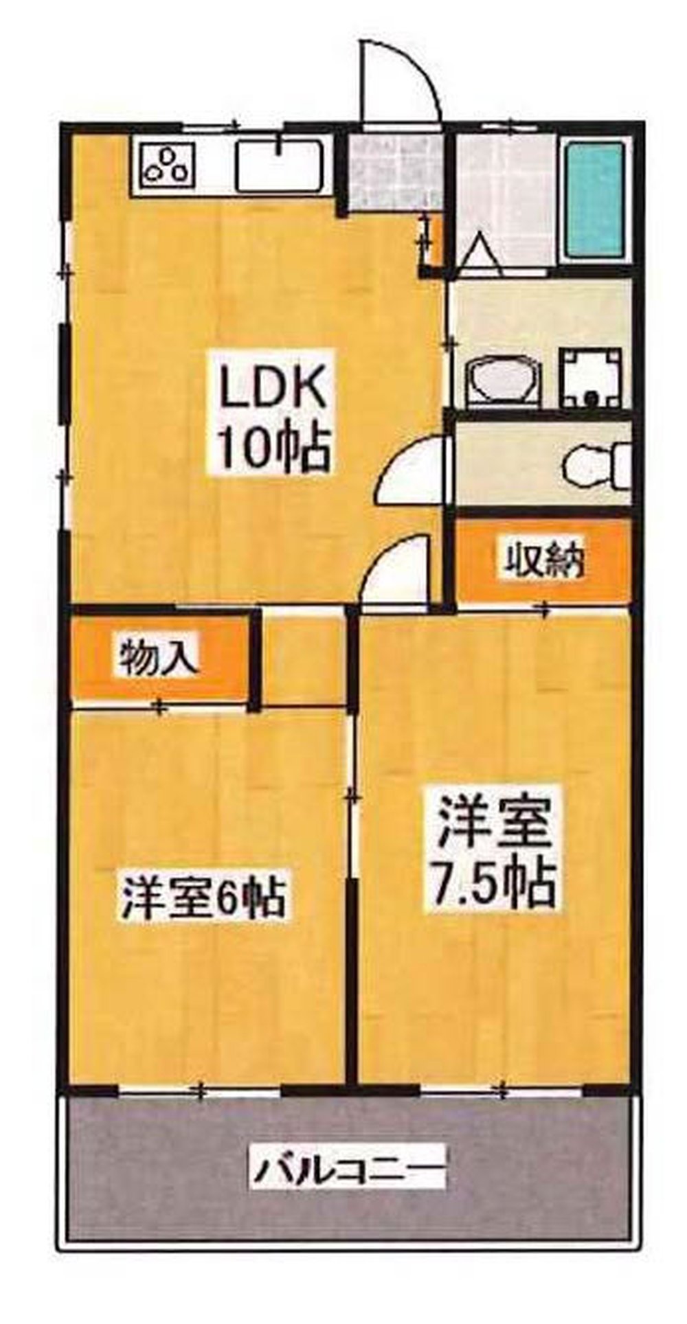 福島第二ハイツ（多磨駅・T2-5315）の間取り図