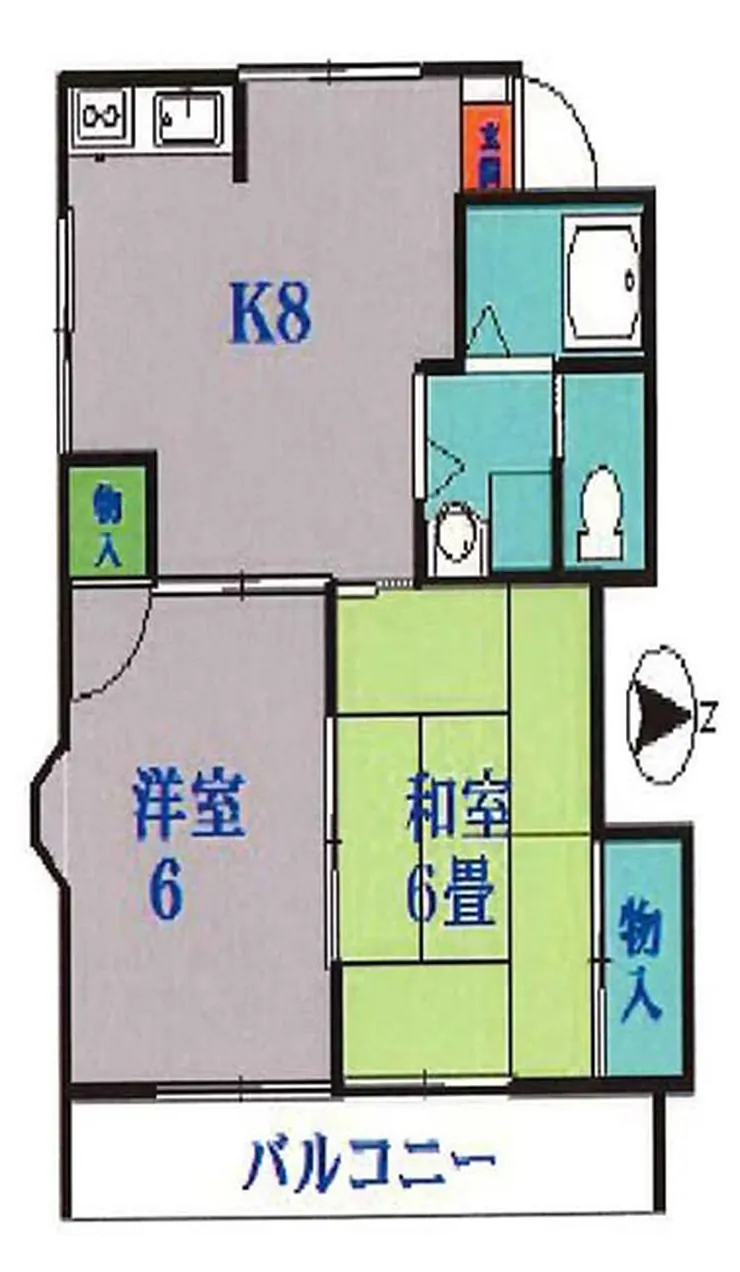 ファミリアル・シズ１（分倍河原駅・T2-5320）の間取り図