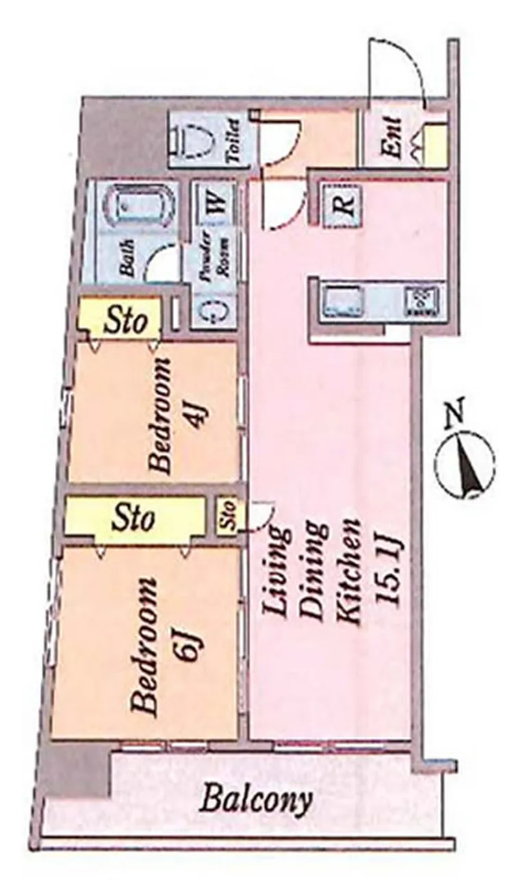 JANUS府中（東府中駅・T2-5326）の間取り図