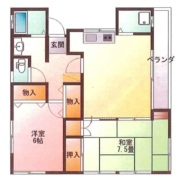 貸家5329（2階部分）（府中駅・T2-5329）の間取り図