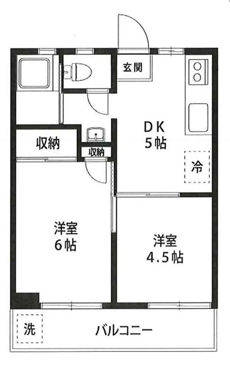 メゾン秀和（武蔵野台駅・T2-5352）の間取り図
