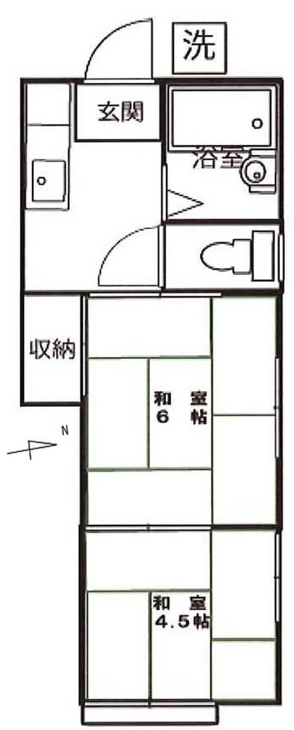 中村ハイツ（分倍河原駅・T2-5356）の間取り図