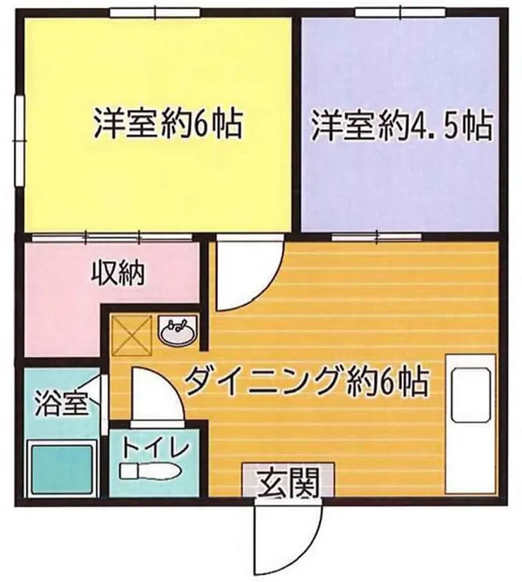 ハイツプリマベーラ（是政駅・T2-5363）の間取り図