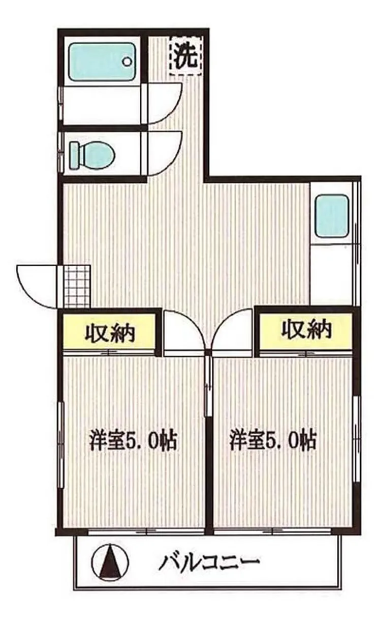 メゾンドサチ（東府中駅・T2-5365）の間取り図