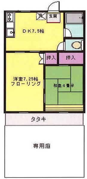 戸塚コーポラスの間取り