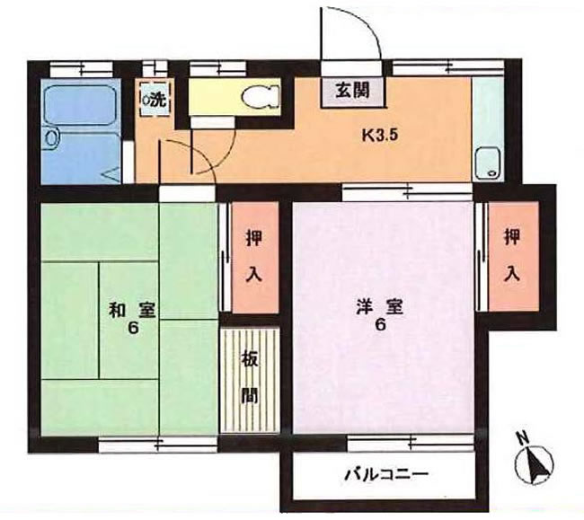 ファミール白糸の間取り