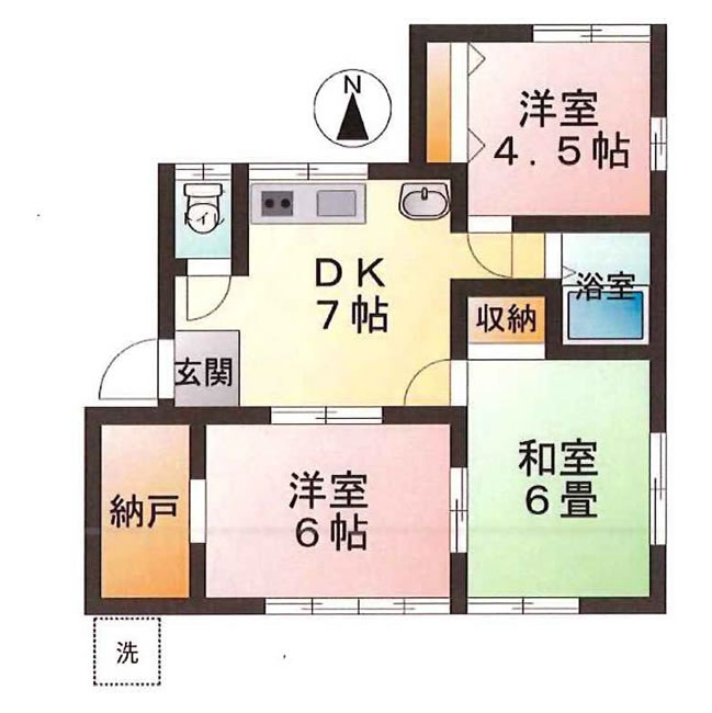 澤井ハイツの間取り