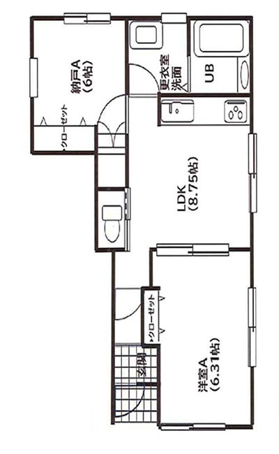 エトワール八幡町の間取り