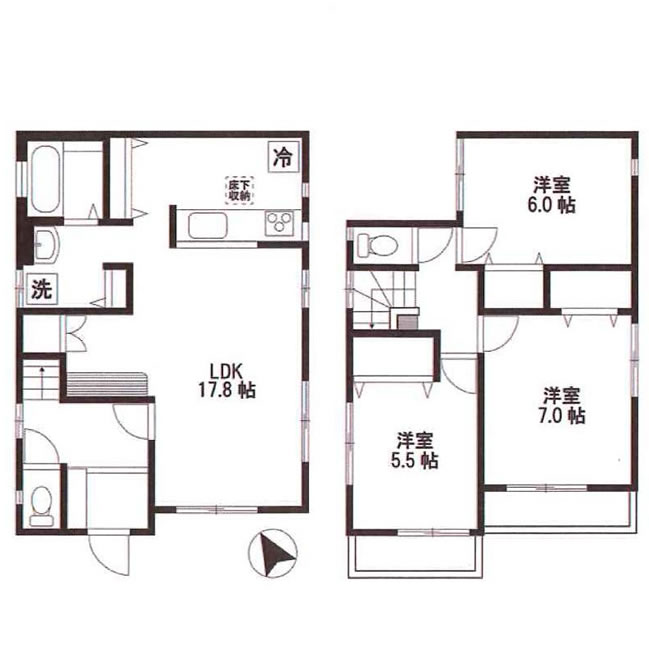 貸家5395の間取り
