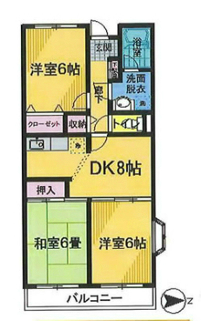 サンハーモナイズの間取り