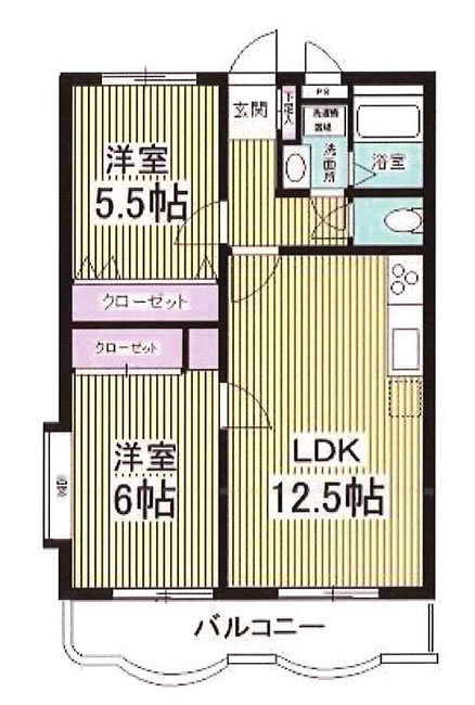グレースマンションベルの間取り