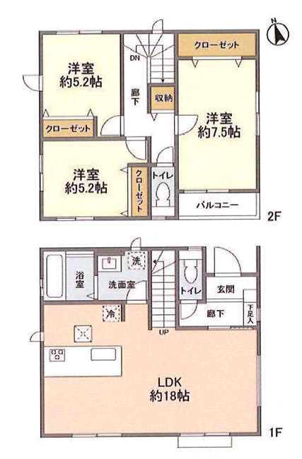 貸家5408の間取り