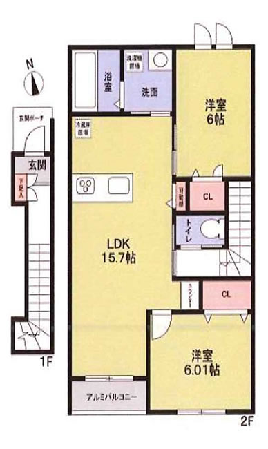 グランシャリオ（白糸台４）の間取り