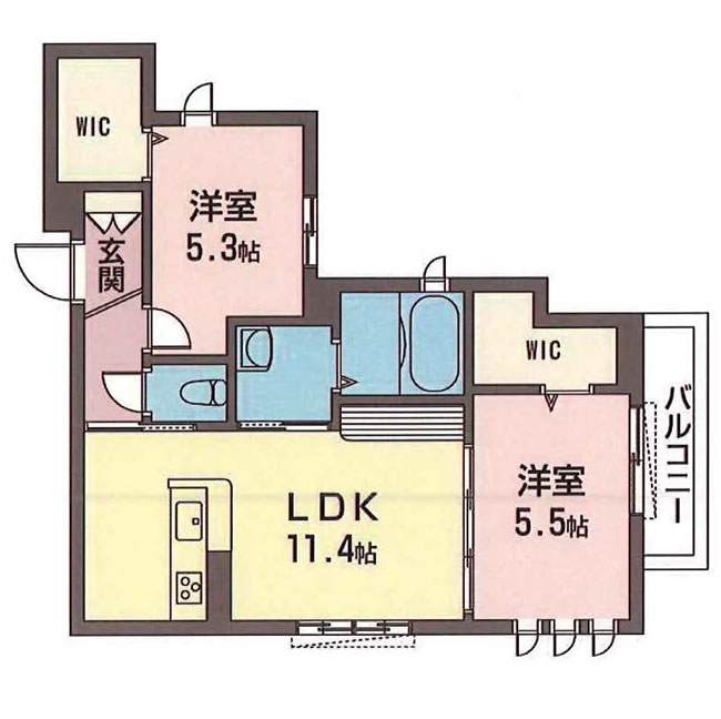 シャルムパレの間取り