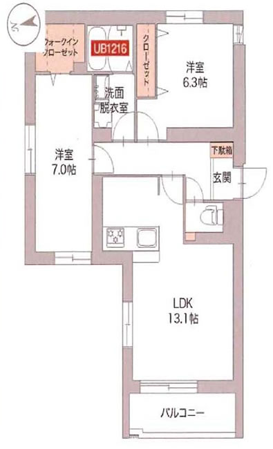 ALBA OVESTの間取り
