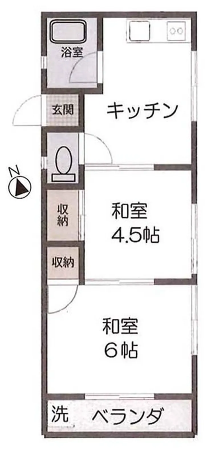 レモニーハイツ（武蔵野台駅・T2-5423）の間取り図