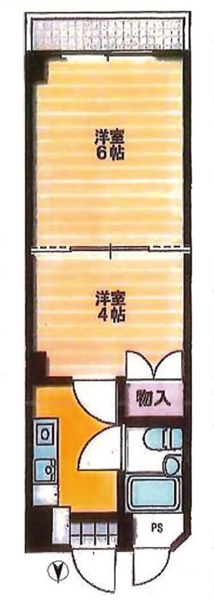 ベルヴェ府中（府中本町駅・T2-5426）の間取り図