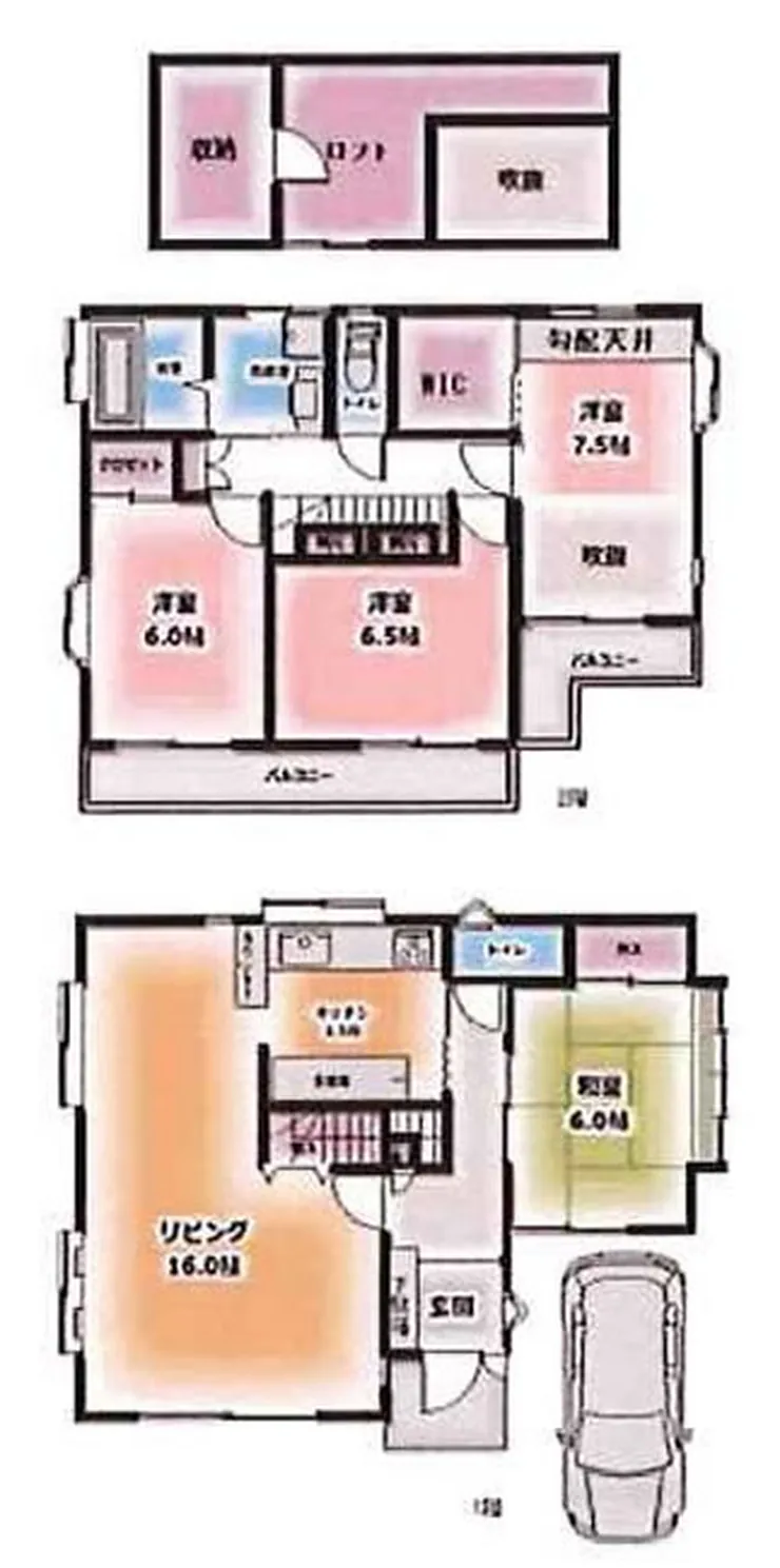 貸家5446（多磨駅・TH-5446）の間取り図