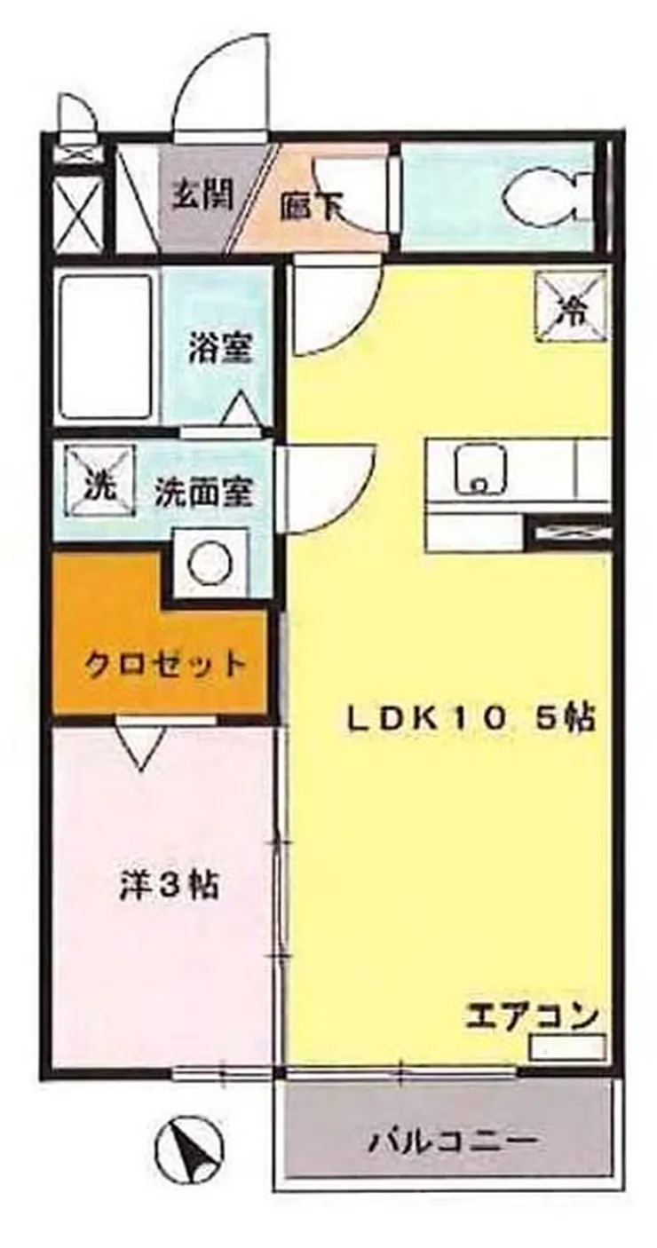アマービリス（中河原駅・T1-5455）の間取り図