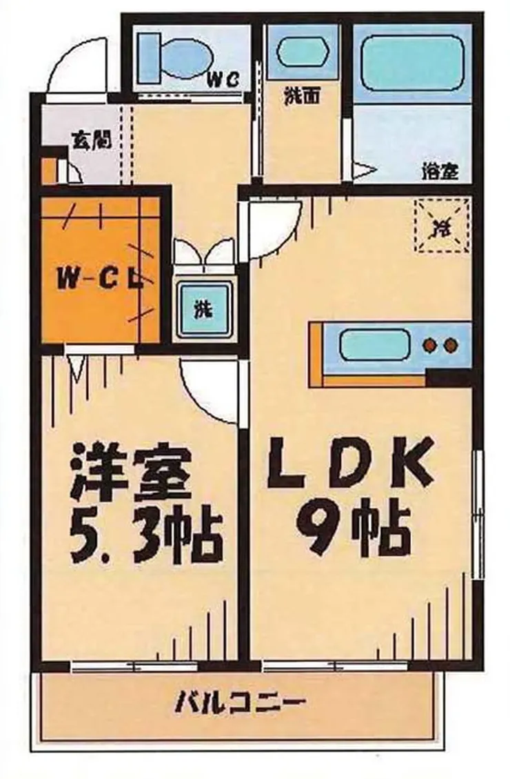 メゾンピュイ（北府中駅・T1-5460）の間取り図