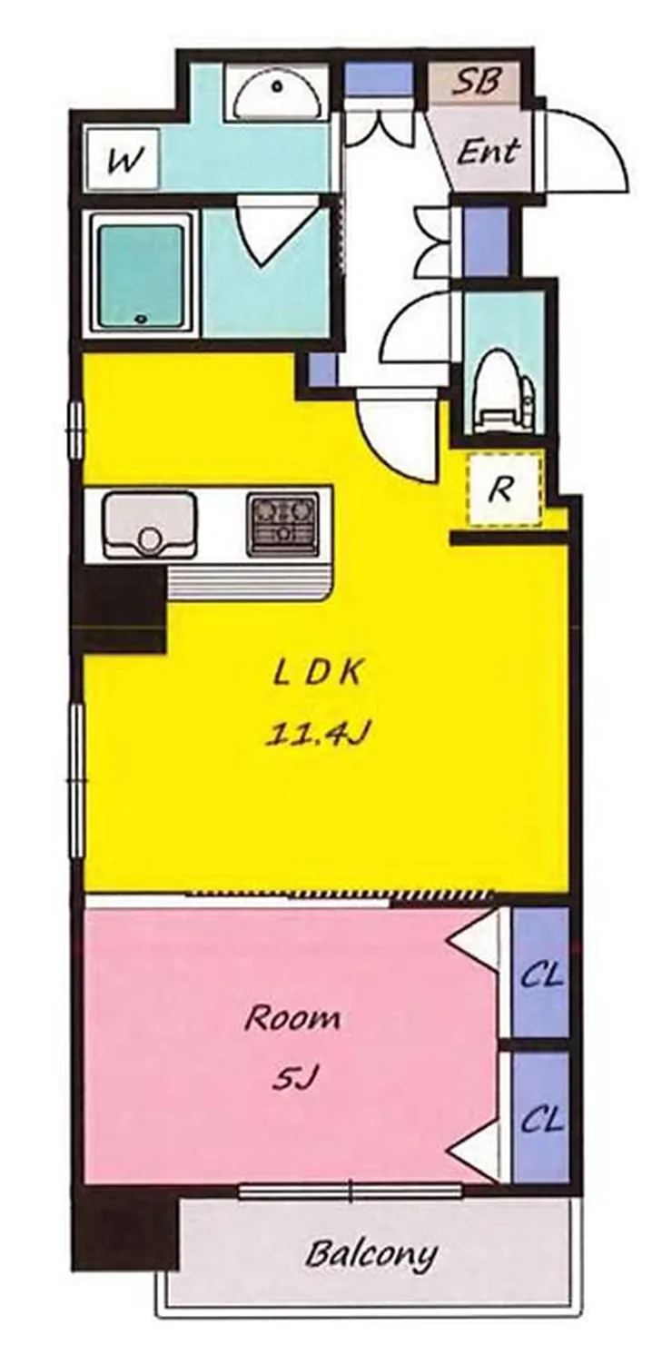 LunaFolk（府中駅・T1-5467）の間取り図