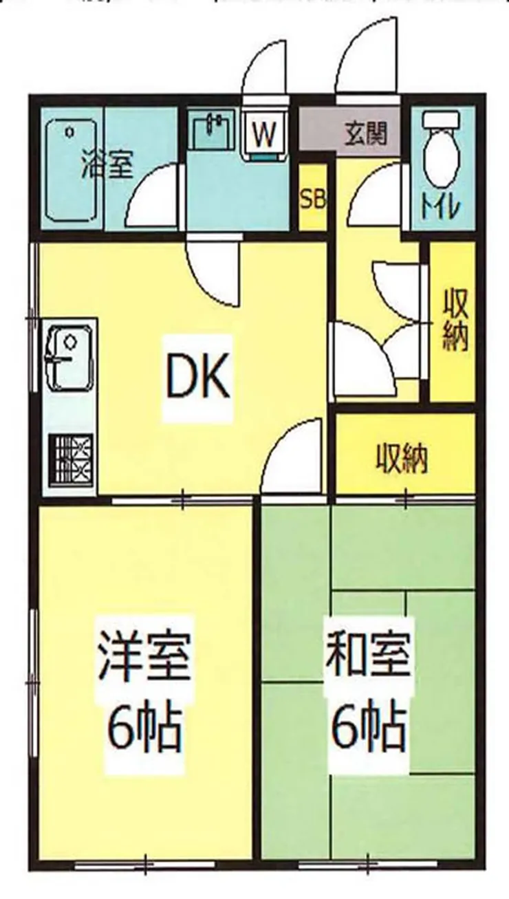 コーポリバージュ（中河原駅・T2-5474）の間取り図