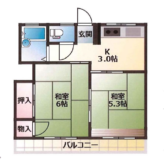 シティハイム南町の間取り