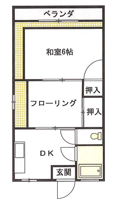 三晴マンションの間取り
