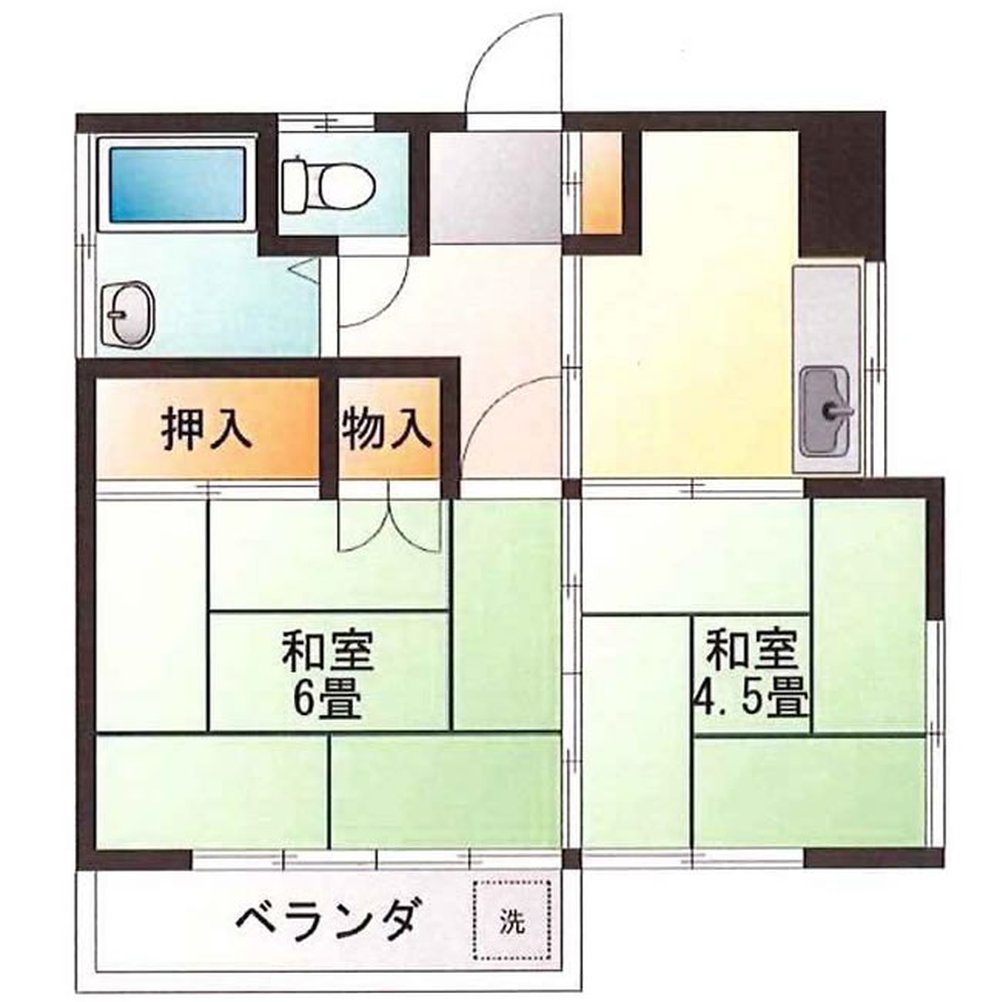 パールハイツ（分倍河原駅・T2-5507）の間取り図