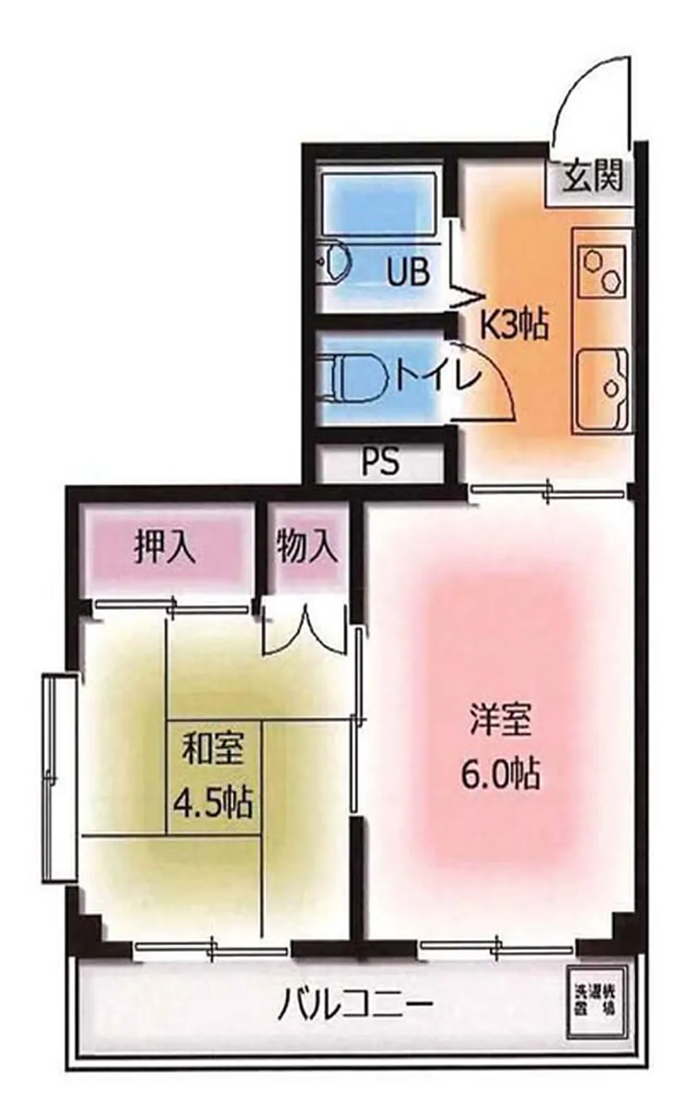 小沼マンション（多磨駅・T2-5508）の間取り図