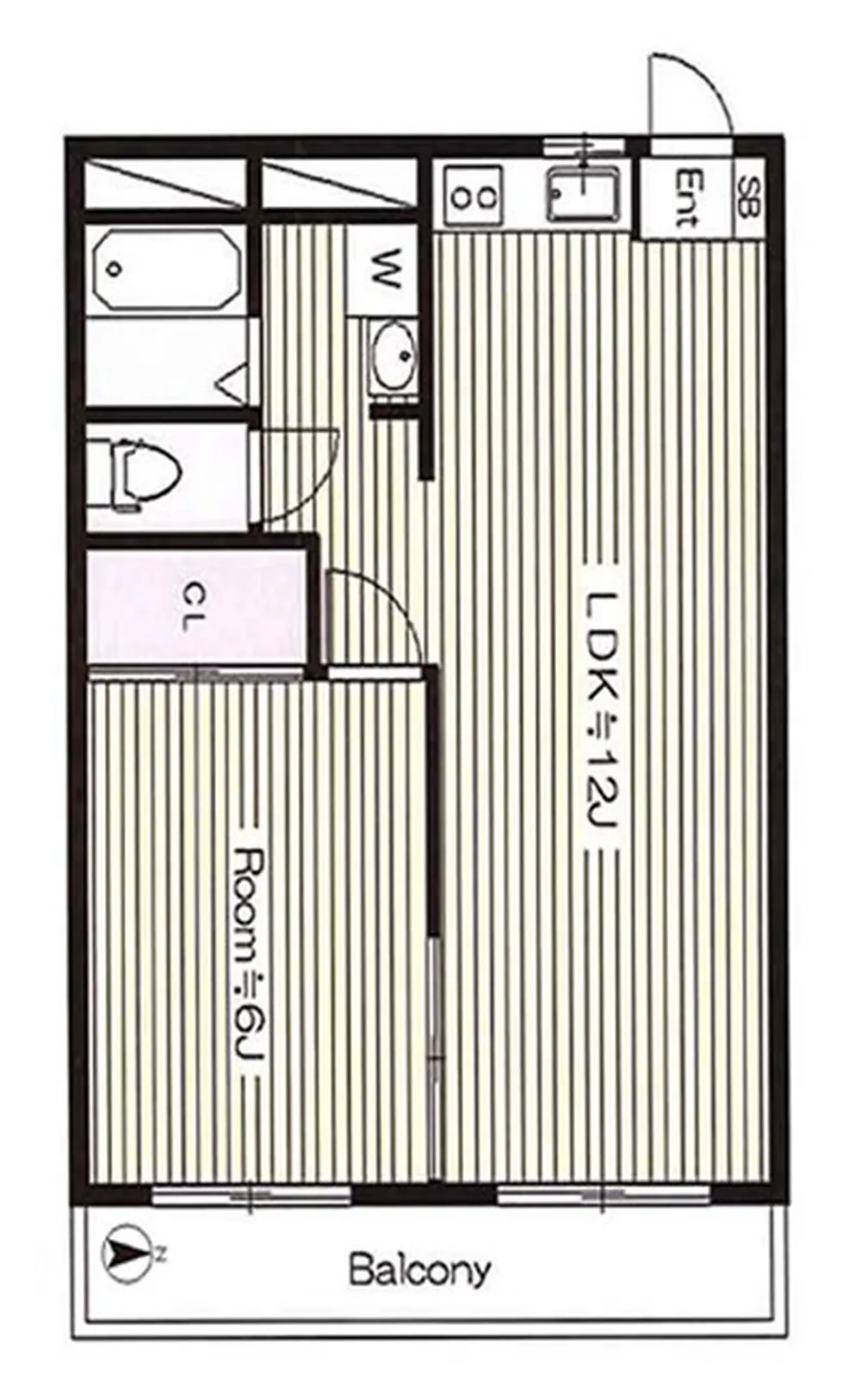 ボウガクマンション（西府駅・T1-5511）の間取り図