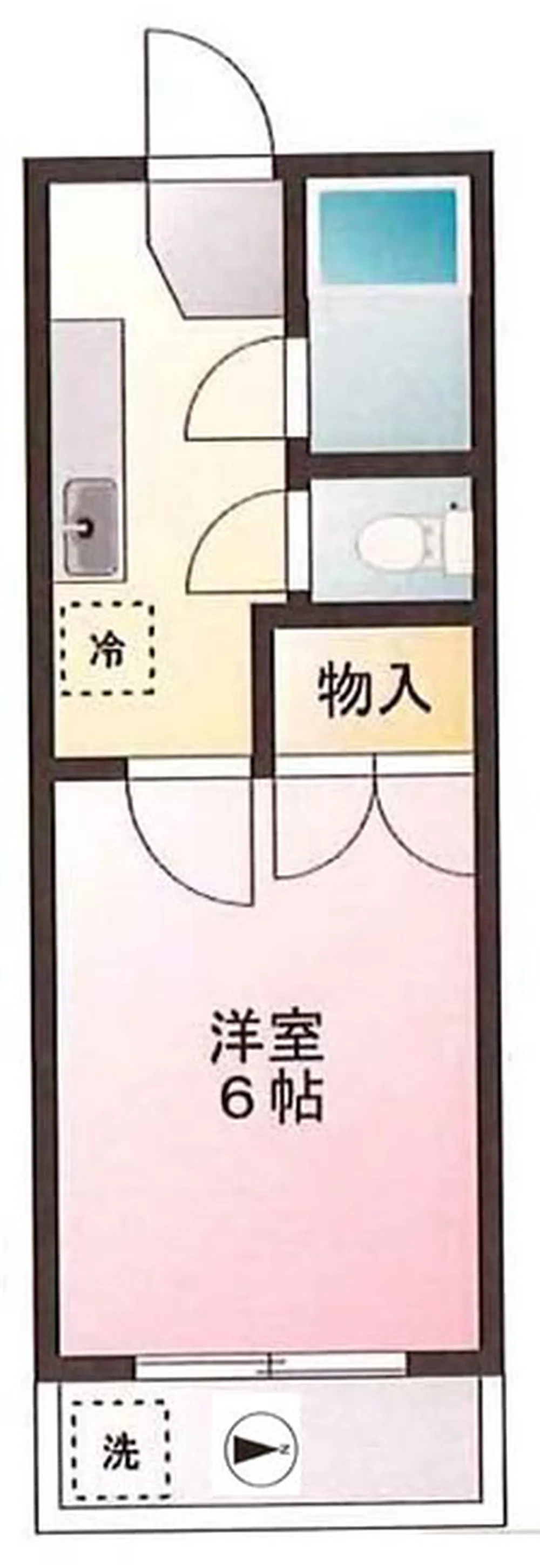 ハイム藤(緑町2)（東府中駅・T1-5515）の間取り図