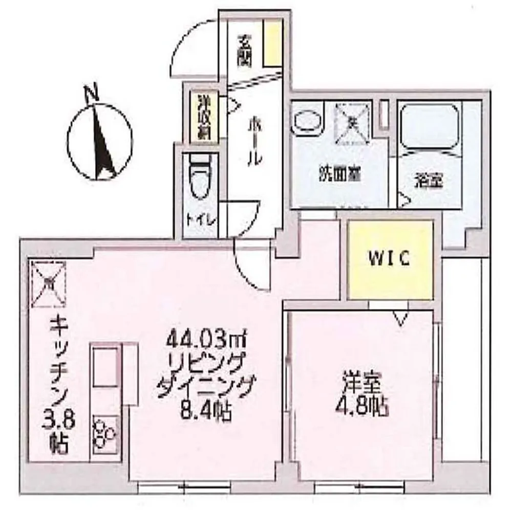 ヴィレッジシノ（多磨霊園駅・T1-5520）の間取り図