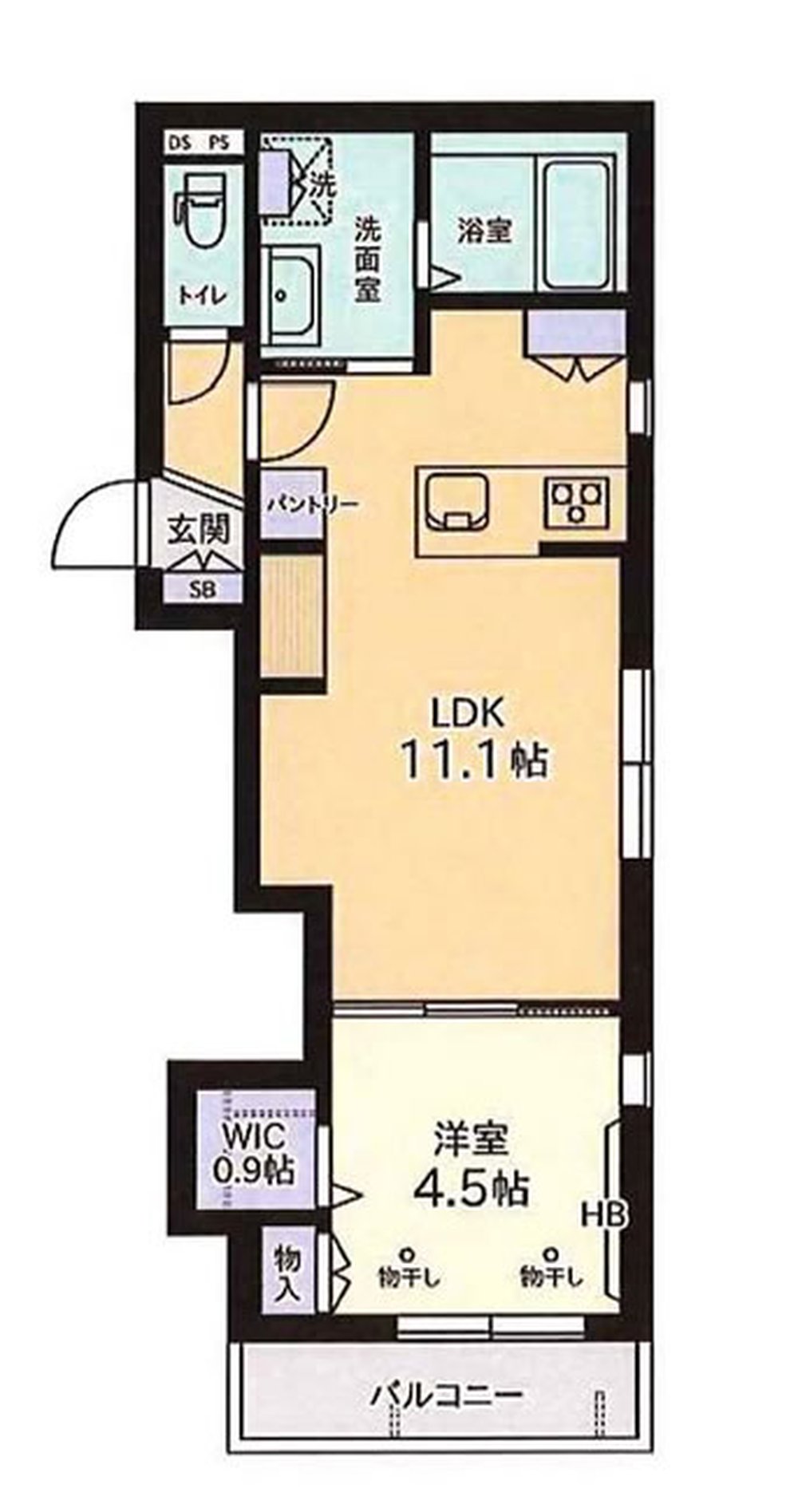 フリントリッジ（T1-5521）の間取り図