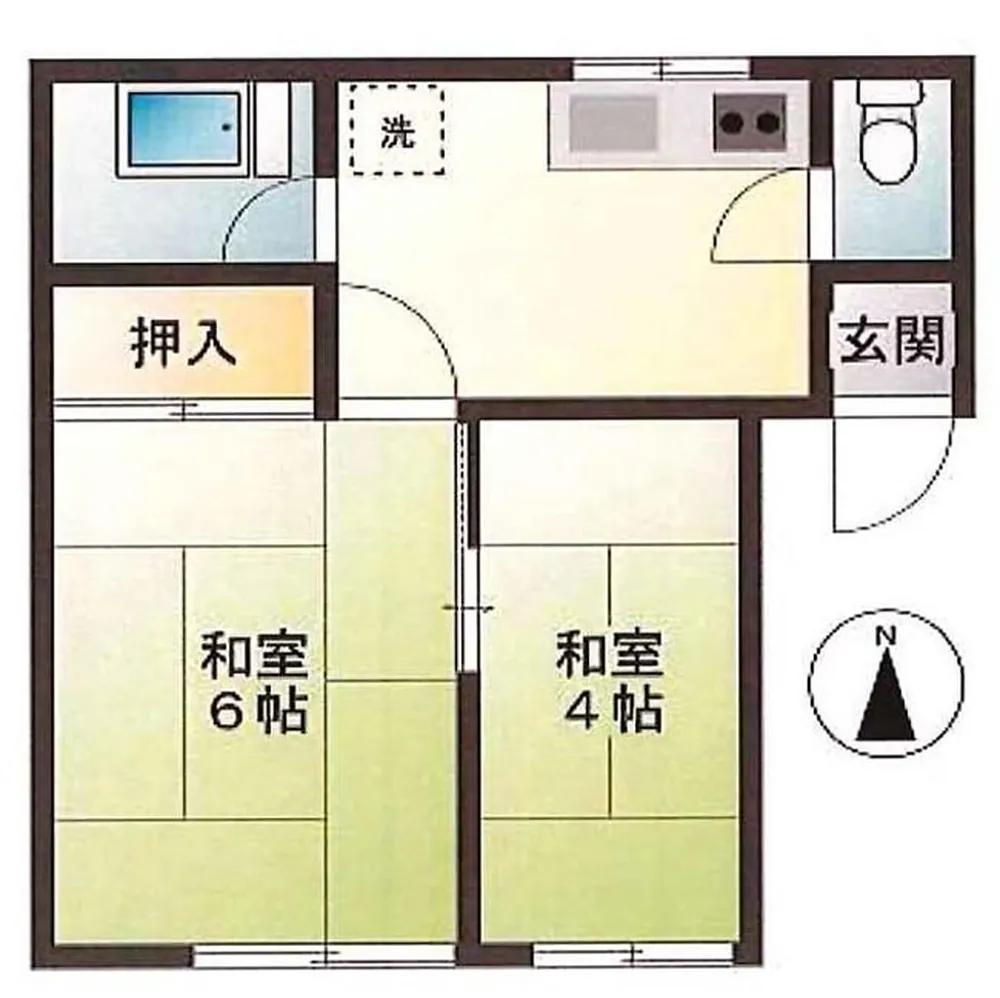 ハイツビッキー（北府中駅・T2-5527）の間取り図