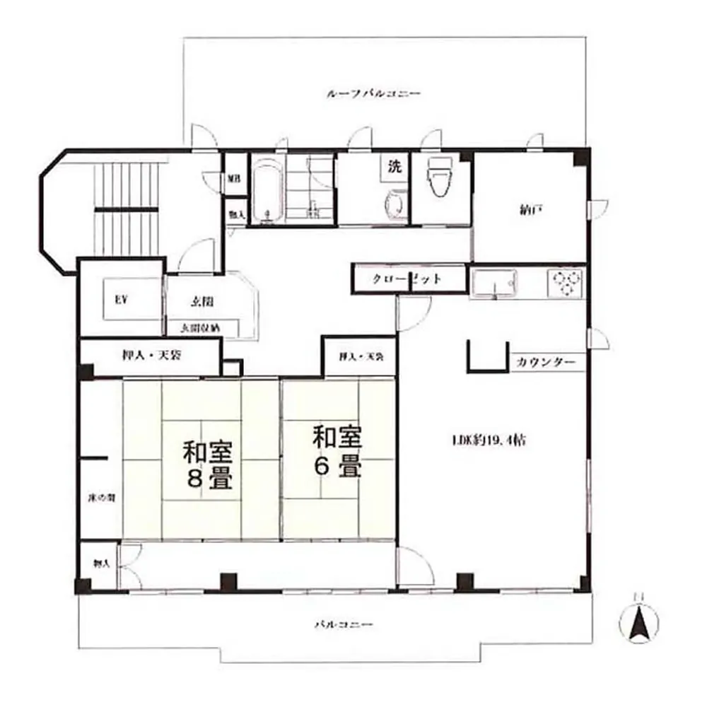 大河住宅（東府中駅・T3-5531）の間取り図