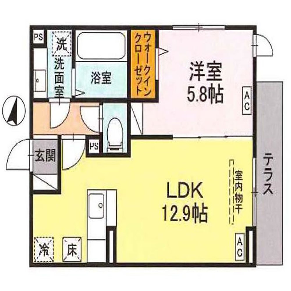 アナベル（西府駅・T1-5536）の間取り図