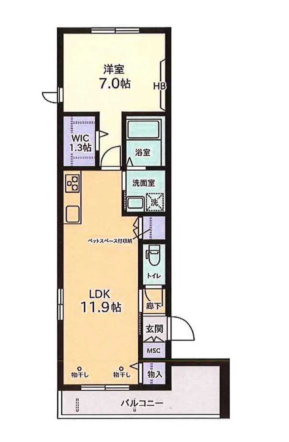 ノースアイランド（T1-5538）の間取り図