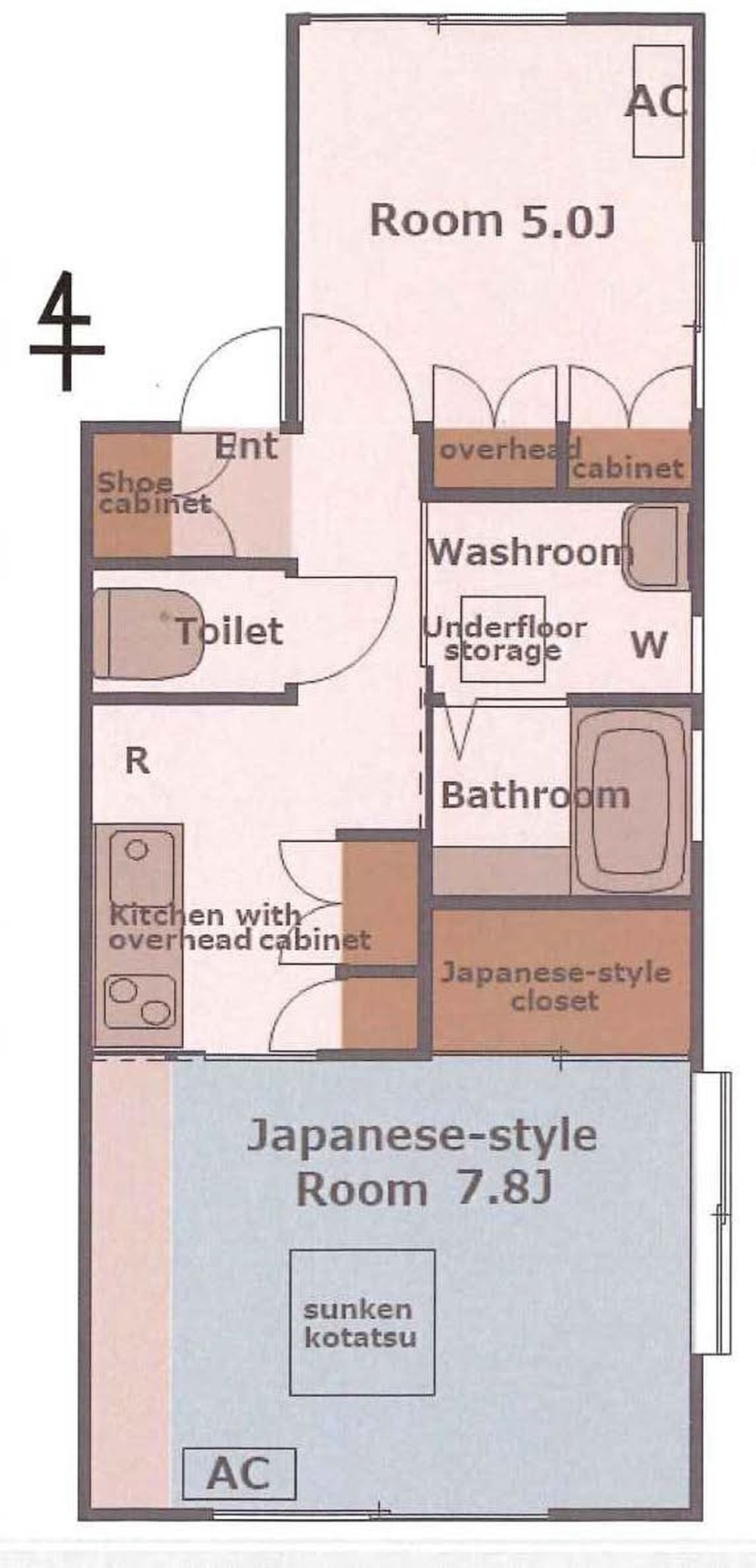 Hx東府中（T2-5552）の間取り図