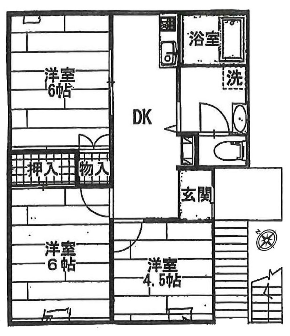 ラシェール府中B（中河原駅・T3-5576）の間取り図