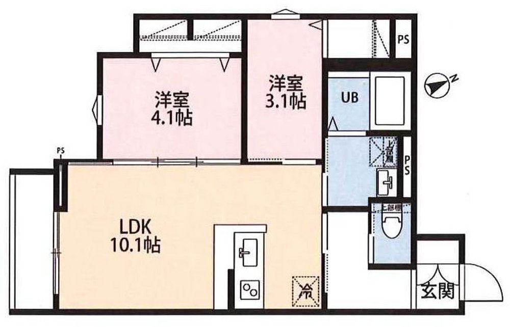 CASA・K（中河原駅・T2-5580）の間取り図