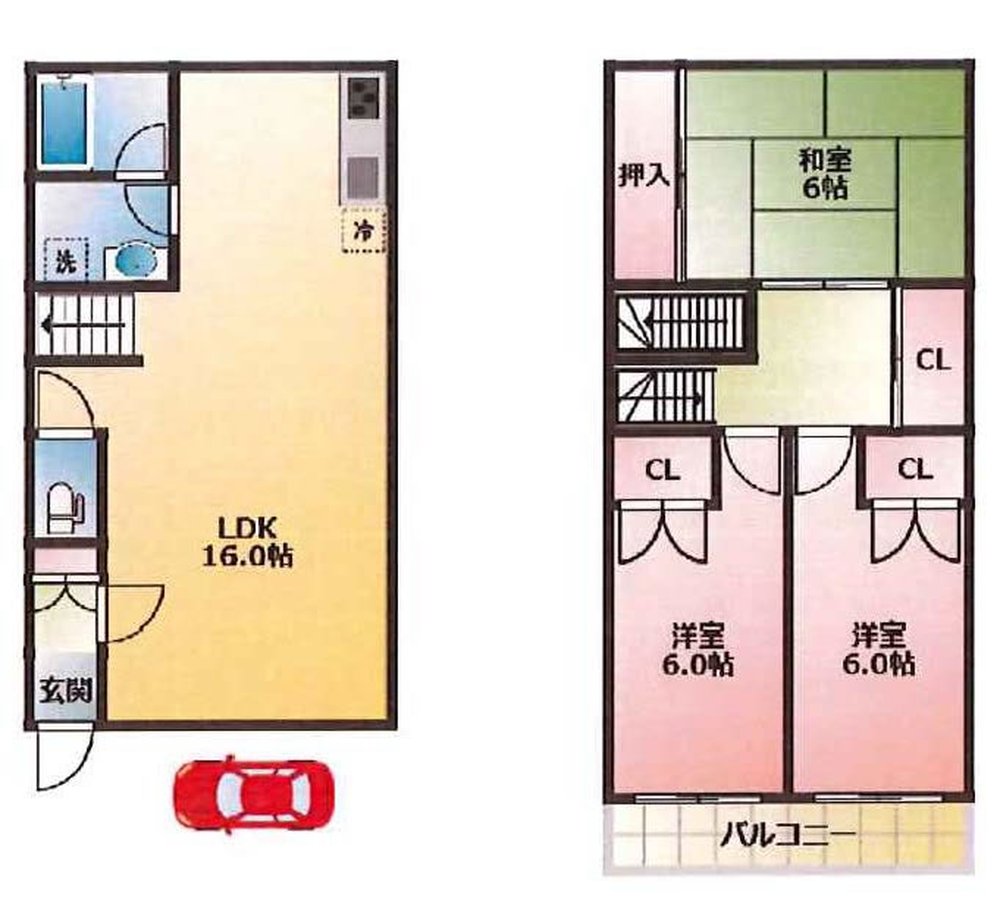ラメゾン祢宜（東府中駅・ＴＨ－-777）の間取り図