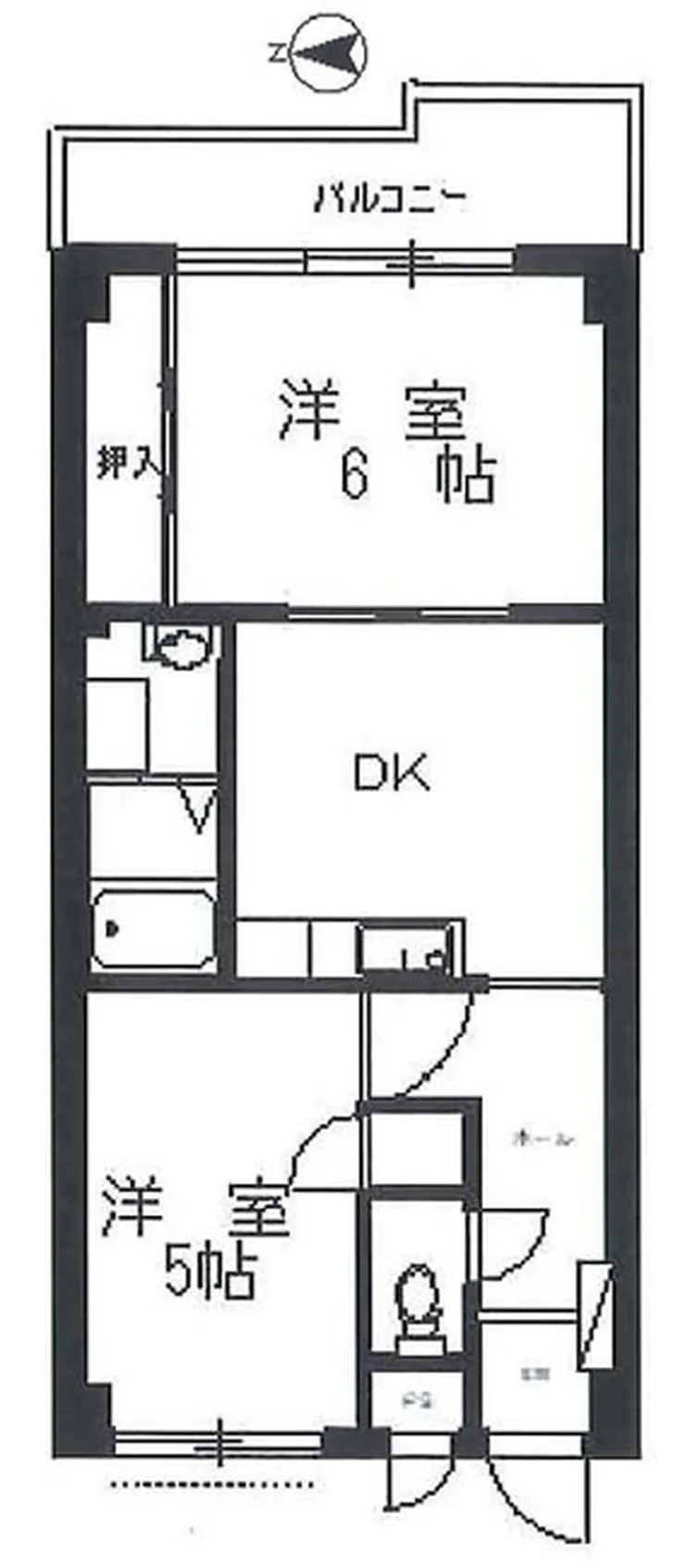 パストラル府中（T2-78）の間取り図