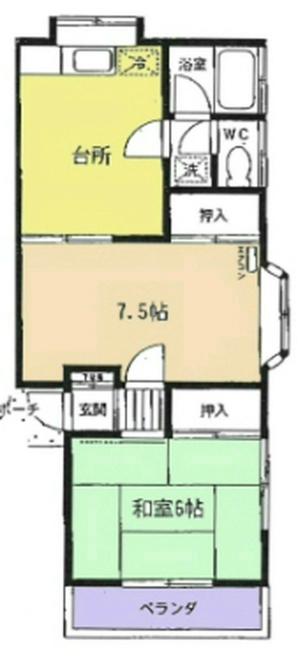 第2コーポ白糸の間取り