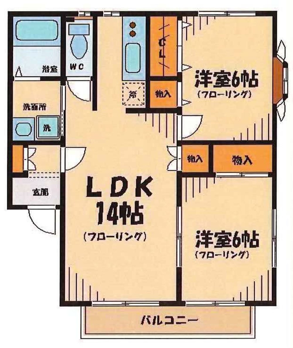 ツウィンズ（武蔵野台駅・T2-995）の間取り図