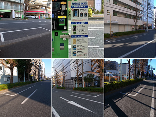 パーキングチケット式路上駐車場